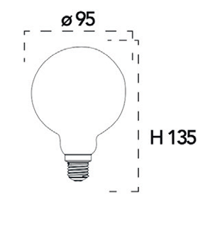 Ampoule LED globe E27 95mm Basse consommation 1521lm (3 Teintes de blanc) – Image 2