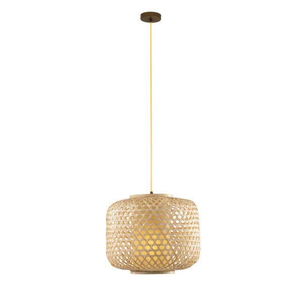Lumi-One - Suspension bambou tressé naturel 3 tailles