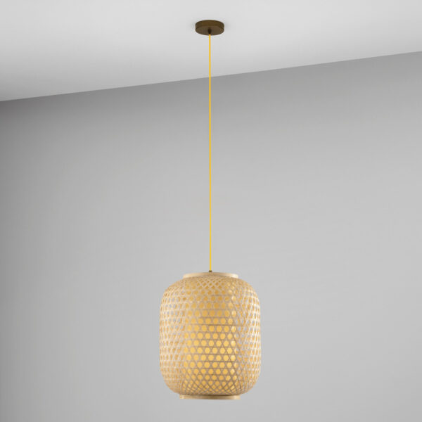 Suspension bambou naturel tressé - 3 Tailles au choix – Image 4