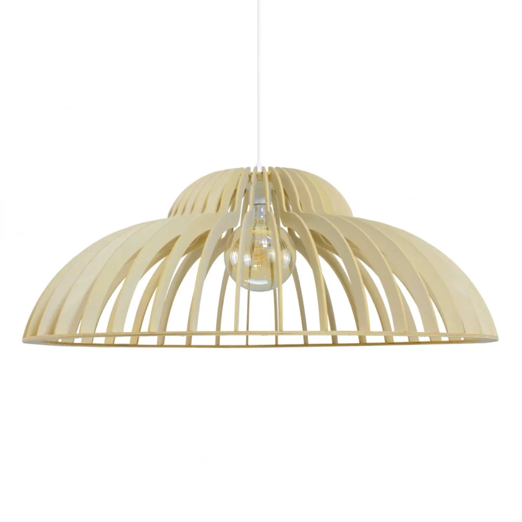 Suspension bois dôme ajourée (Ø35cm, Ø50cm, Ø80cm) – Image 5