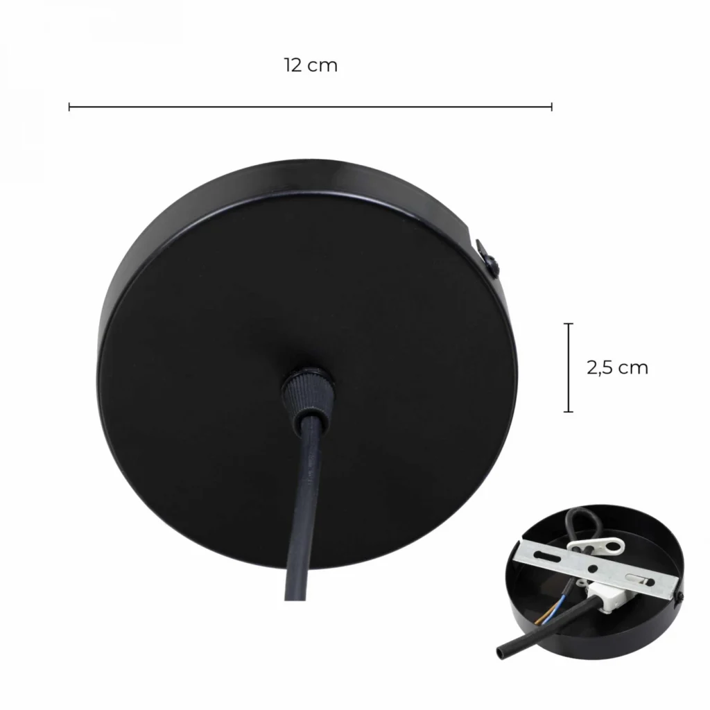 Suspension bambou tressé bicolore – Image 4