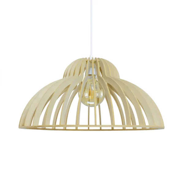 Suspension bois dôme ajourée (Ø35cm, Ø50cm, Ø80cm) – Image 6