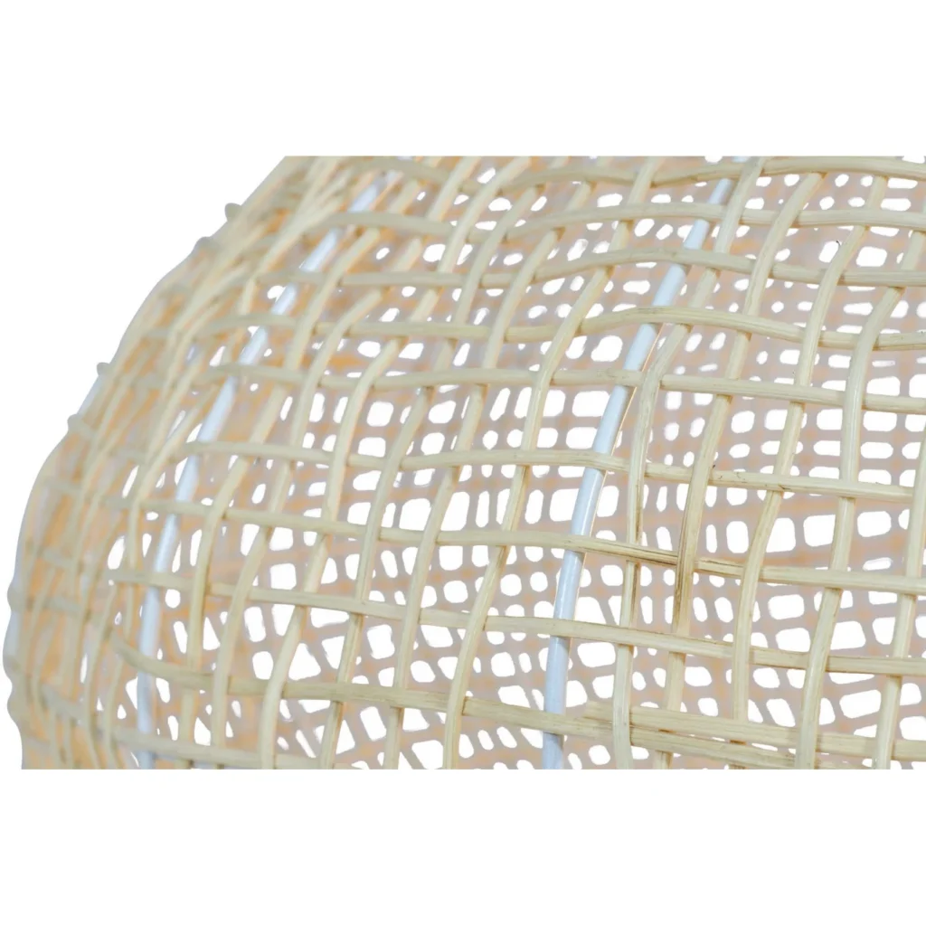 Suspension XXL en rotin et métal beige – Image 2