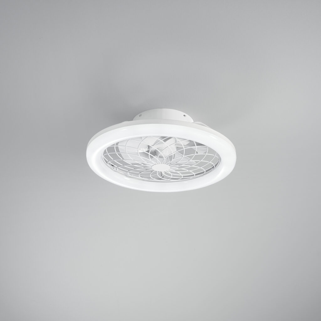 Ventilateur de plafond avec lumière design Etesia (Blanc / Noir) – Image 2
