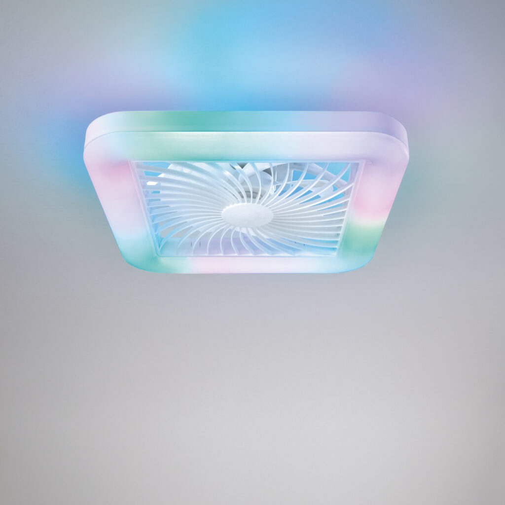 Ventilateur de plafond lumineux carré Merak – Image 6