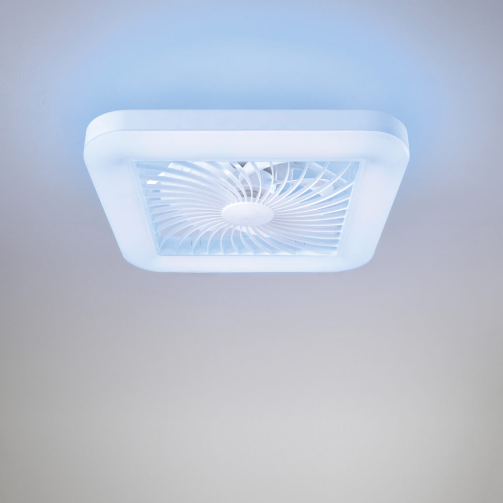 Ventilateur de plafond lumineux carré Merak – Image 5
