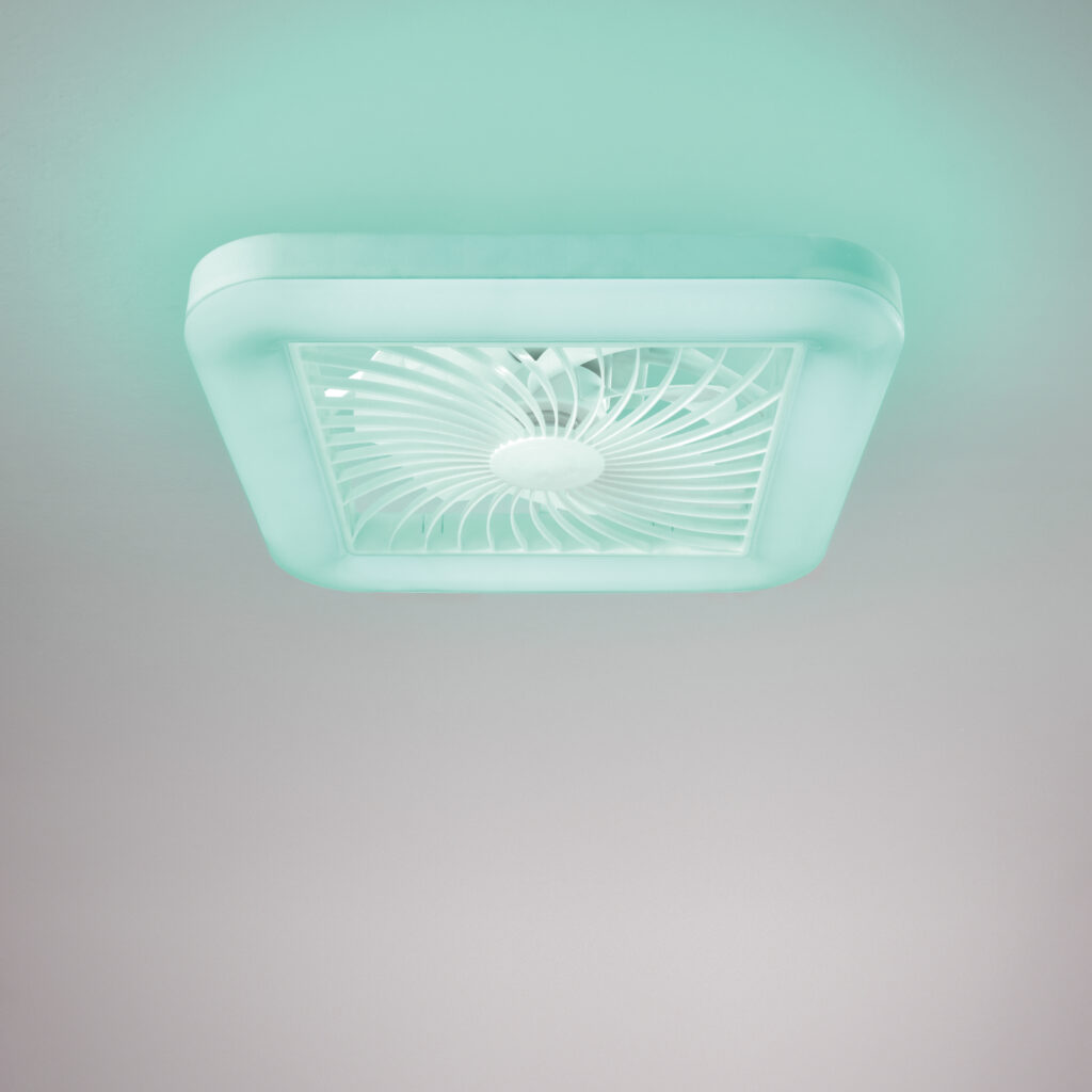 Ventilateur de plafond lumineux carré Merak – Image 3