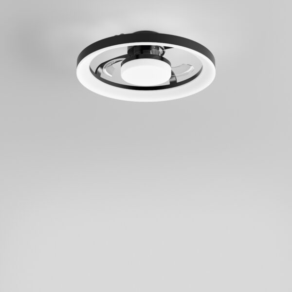 Ventilateur de plafond Pales escamotables Nascar (Noir / Blanc)