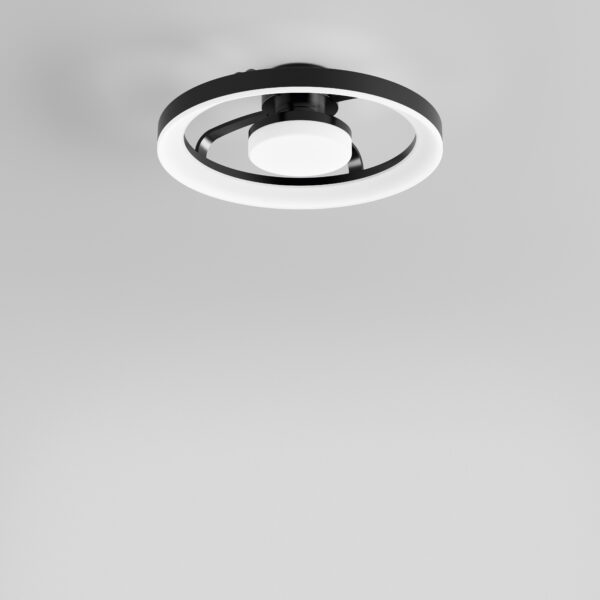 Ventilateur de plafond Pales escamotables Nascar (Noir / Blanc) – Image 2