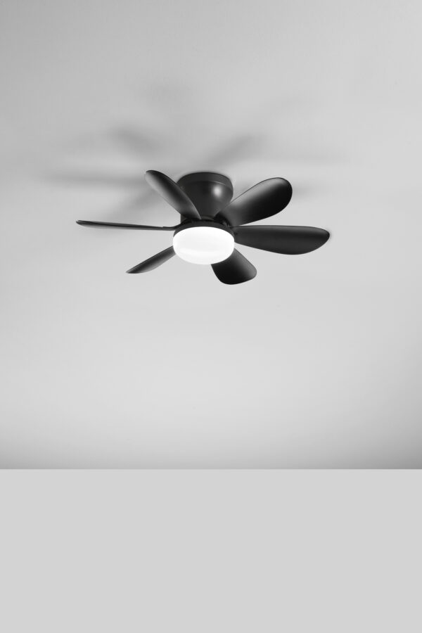 Ventilateur de plafond avec lumière éco Wind (Noir / Blanc) – Image 2