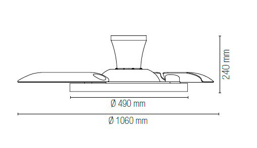 Ventilateur de plafond LED pales escamotables Condor – Image 14