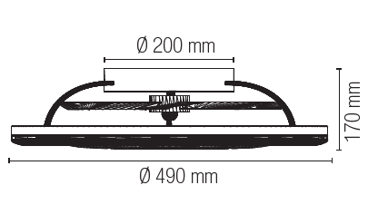 Ventilateur de plafond avec lumière design Etesia (Blanc / Noir) – Image 4