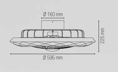 Ventilateur de plafond lumineux design Skyron – Image 4