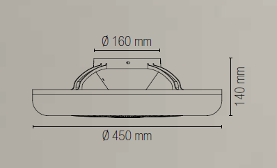 Ventilateur de plafond LED compact Zefiro – Image 4